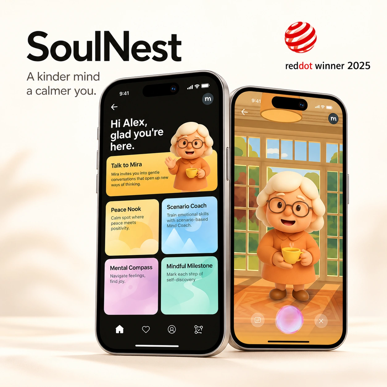 SoulNest product interface
